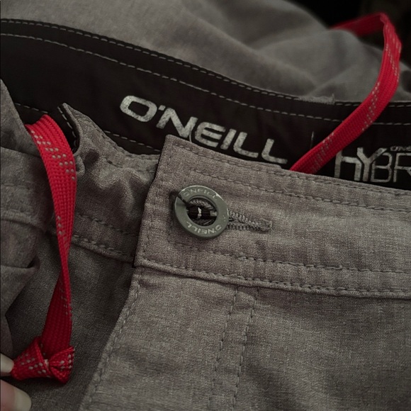 5/$15 MUST BUNDLE O'Neill Charcoal Men's Flat Front Shorts - Picture 8 of 8